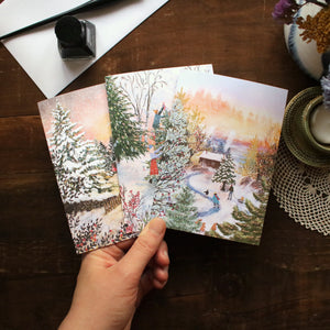 Greeting Card set of 3 "Holiday Light"