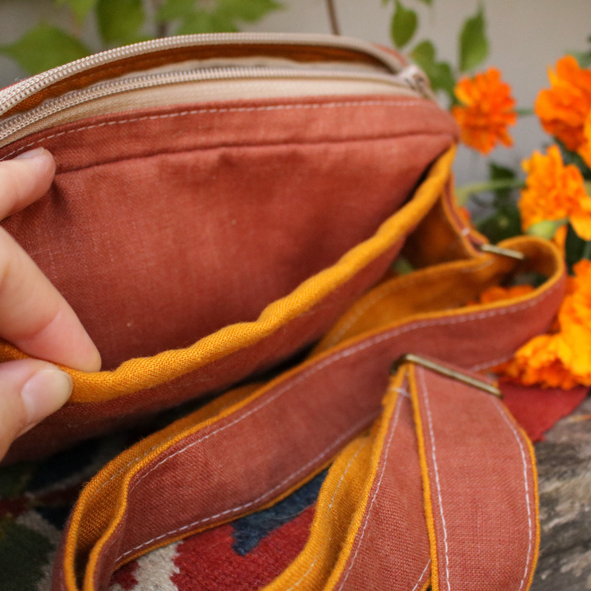 Patchwork Bum Bag "October Hues"