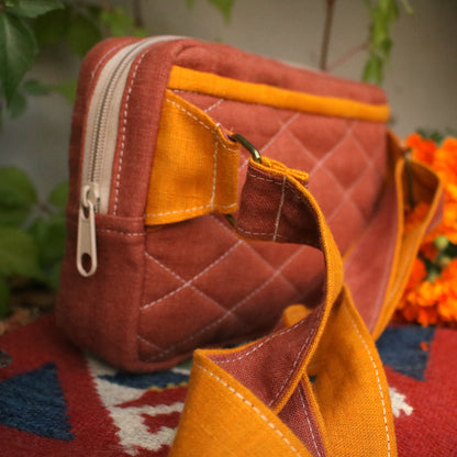 Patchwork Bum bag "Fallen Leaves"