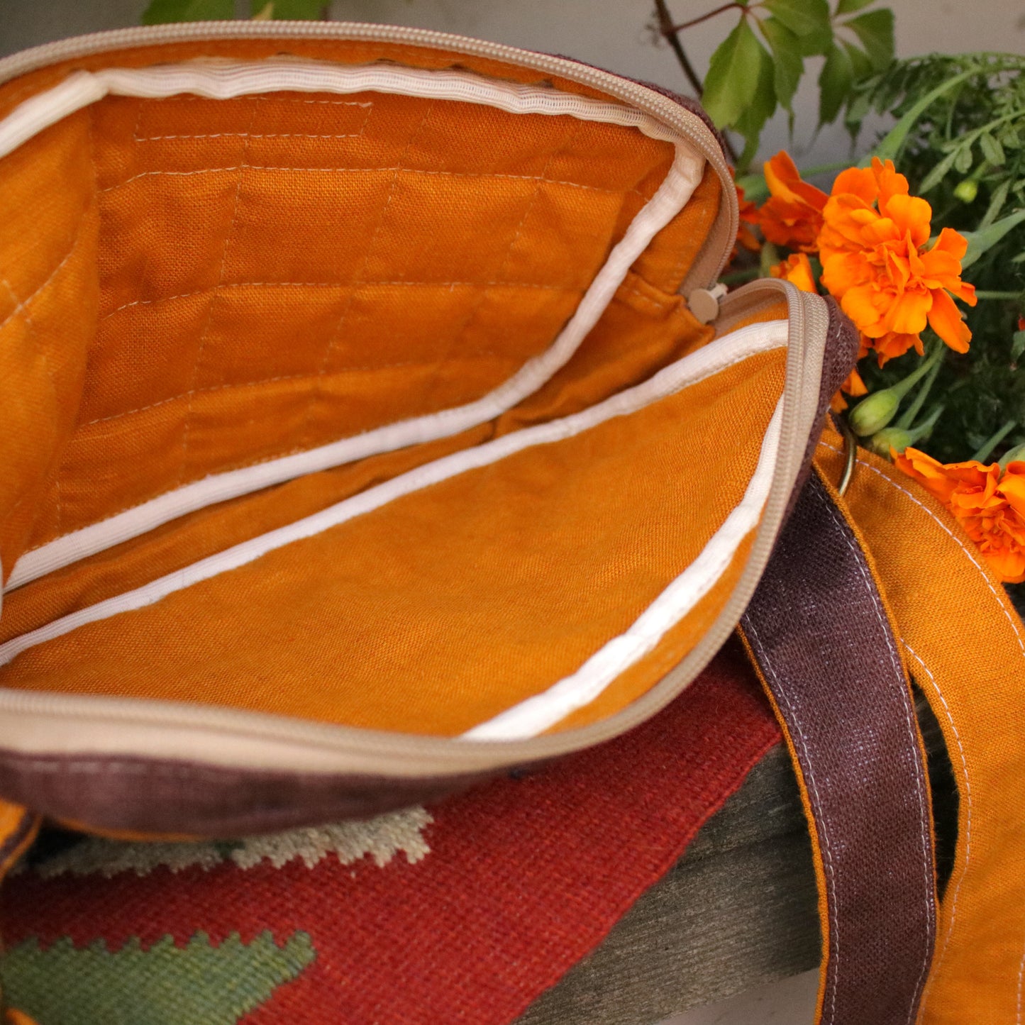 Patchwork Bum Bag "Wild Chestnut"