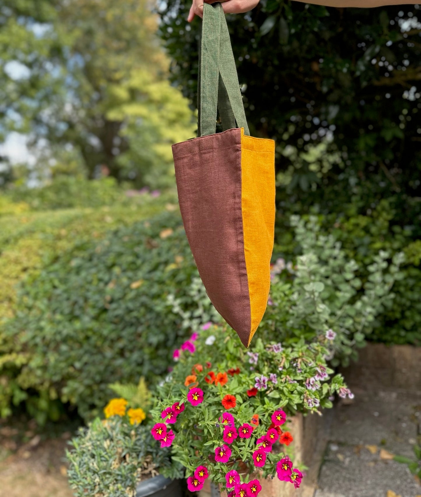 Handmade Linen Tote Bag