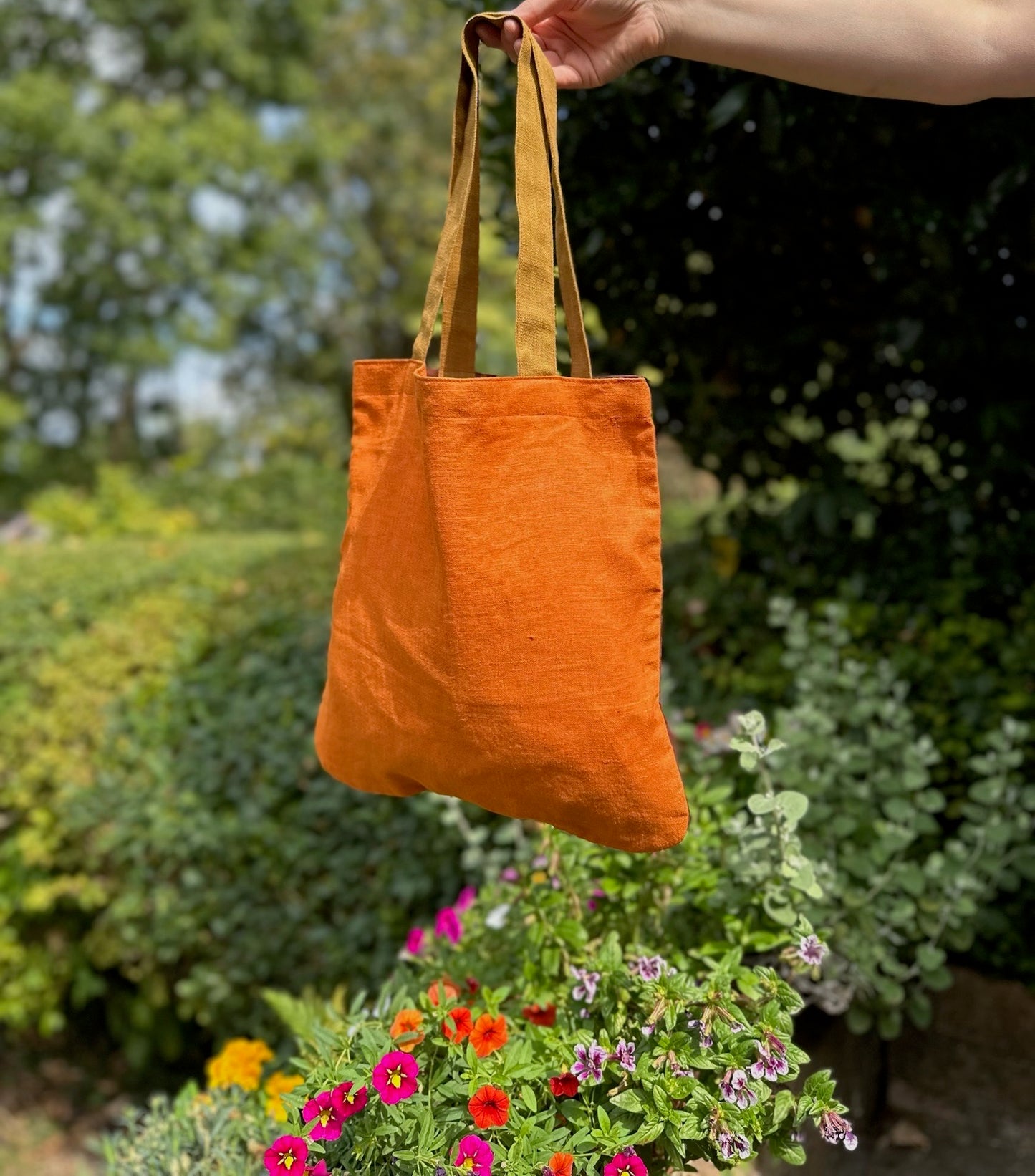 Handmade Linen Tote Bag