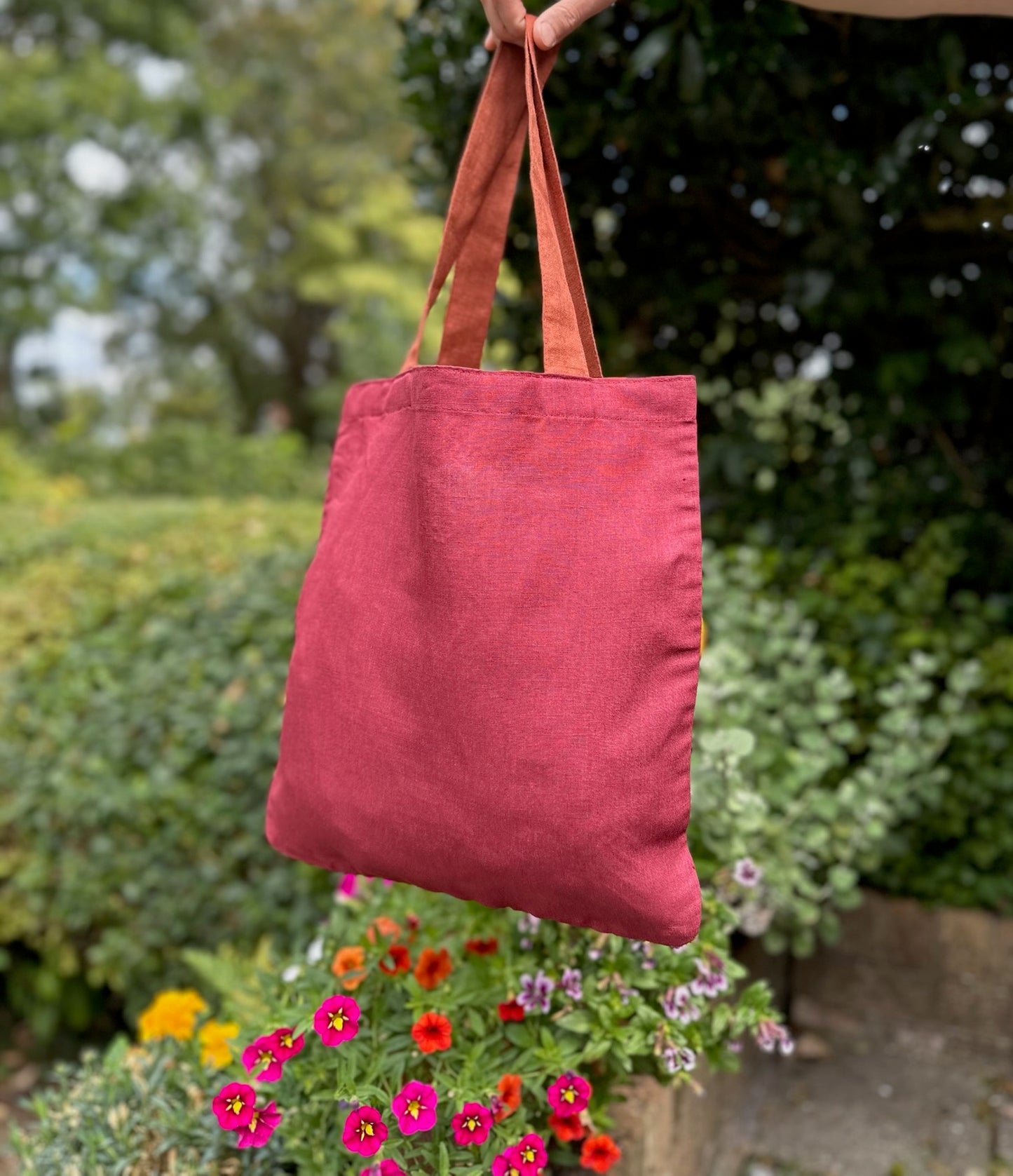Handmade Linen Tote Bag