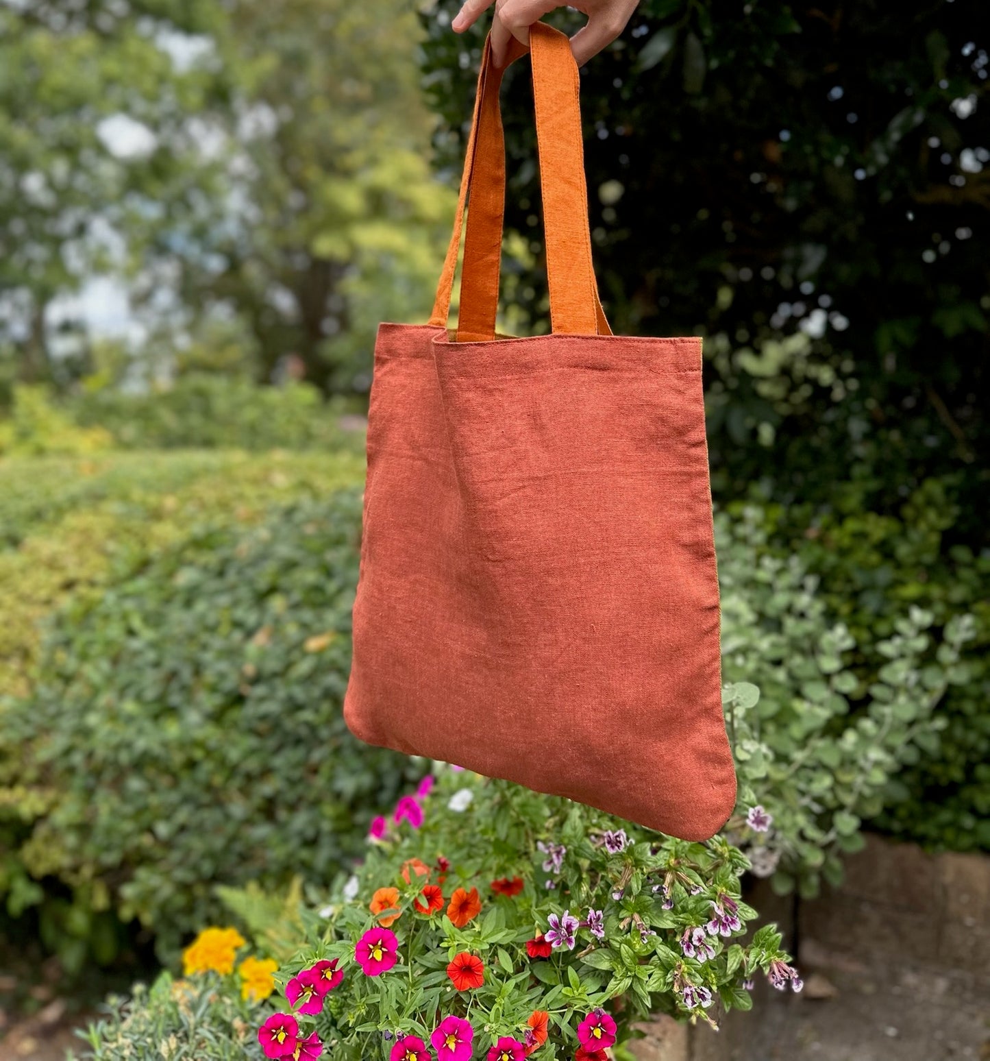 Handmade Linen Tote Bag