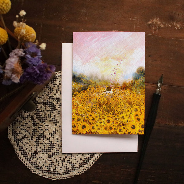 Greeting Card "Sunflower Field"