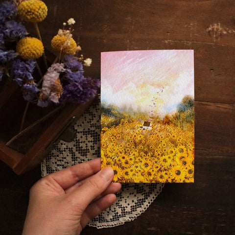 Greeting Card "Sunflower Field"
