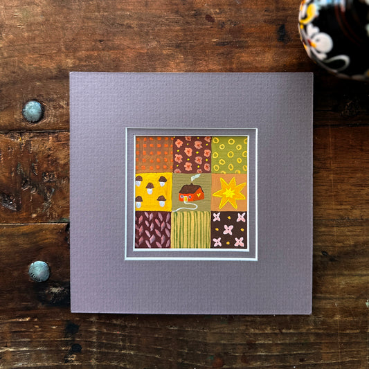 Original painting "Autumn Quilt"