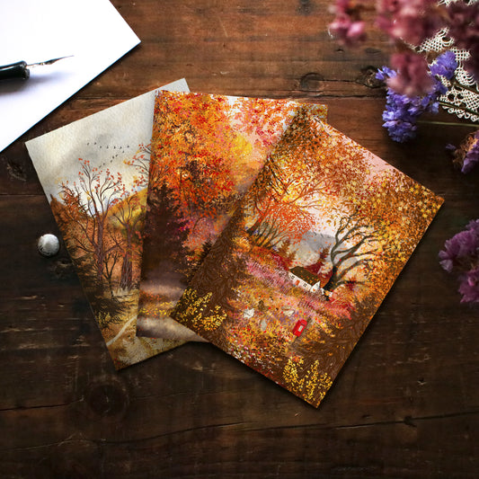 Greeting Cards set of 3 "Geese, Chickens and Sheep"
