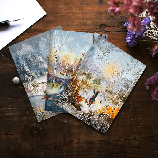 Greeting Card set of 3 "Frosty Days"