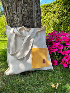 Essential Cotton Tote Bag with a Pocket no. 3