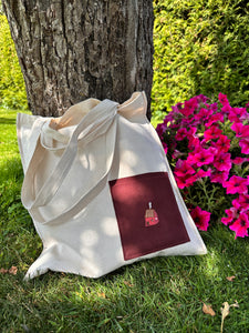 Essential Cotton Tote Bag with a Pocket no. 12