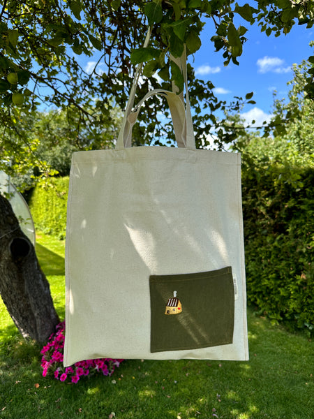 Essential Cotton Tote Bag with a Pocket no. 10