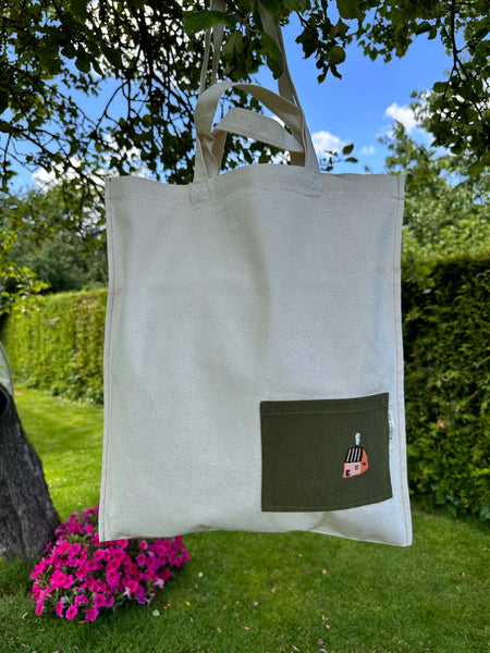 Essential Cotton Tote Bag with a Pocket no. 8