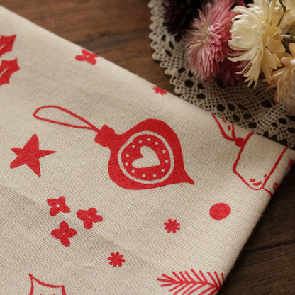 Screen printed tea towel "Holiday Spirit"