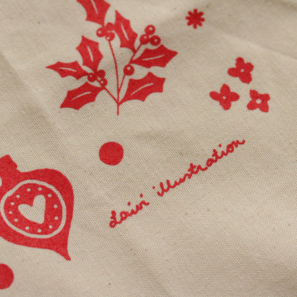 Screen printed tea towel "Holiday Spirit"