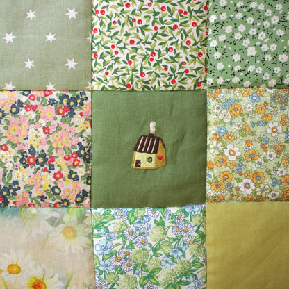 Patchwork Wall Hanging "Springtime Garden"