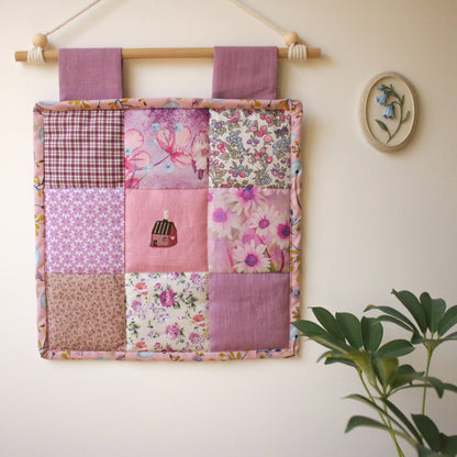 Patchwork Wall Hanging "Smell of Strawberries"