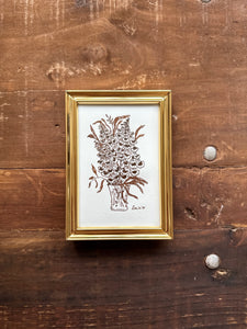 Original Ink Drawing "Autumn Bouquet no. 6"