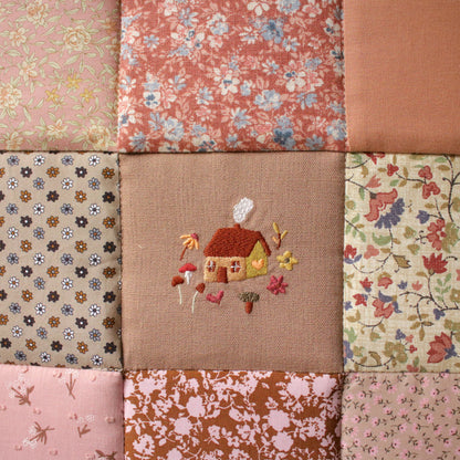 Patchwork Wall Hanging "Oakleaf Hydrangea"