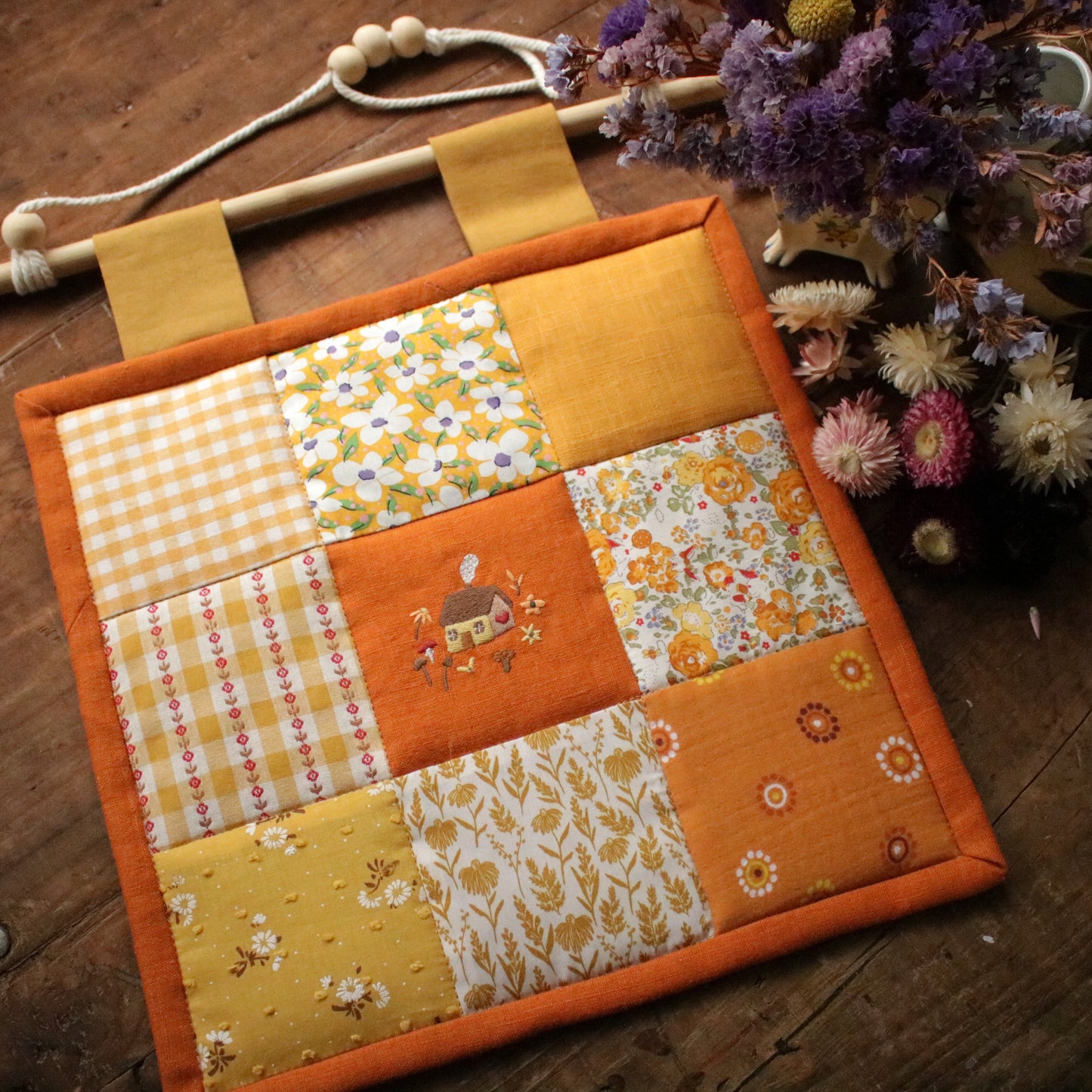 Patchwork Wall Hanging "Marigold"