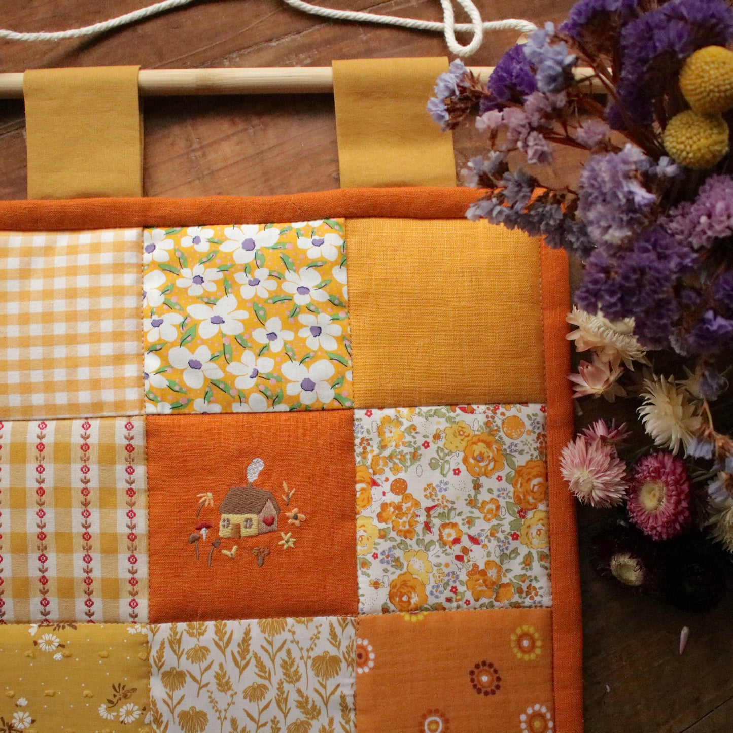 Patchwork Wall Hanging "Marigold"