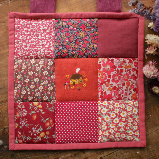 Patchwork Wall Hanging "Autumn Sage"