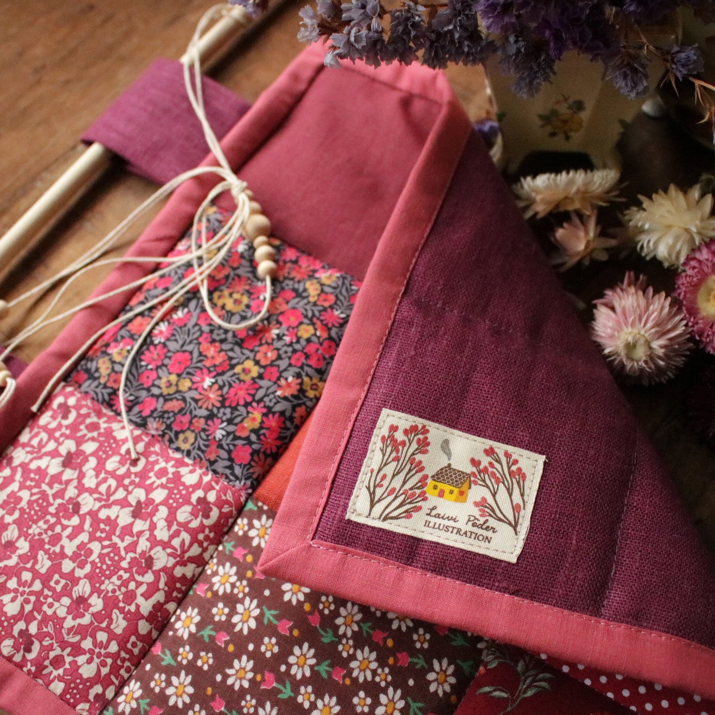 Patchwork Wall Hanging "Autumn Sage"