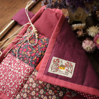 Patchwork Wall Hanging "Autumn Sage"