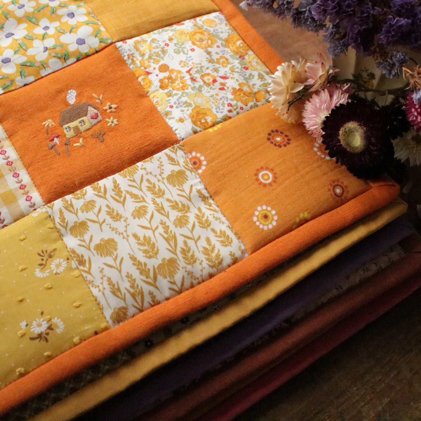 Patchwork Wall Hanging "Marigold"