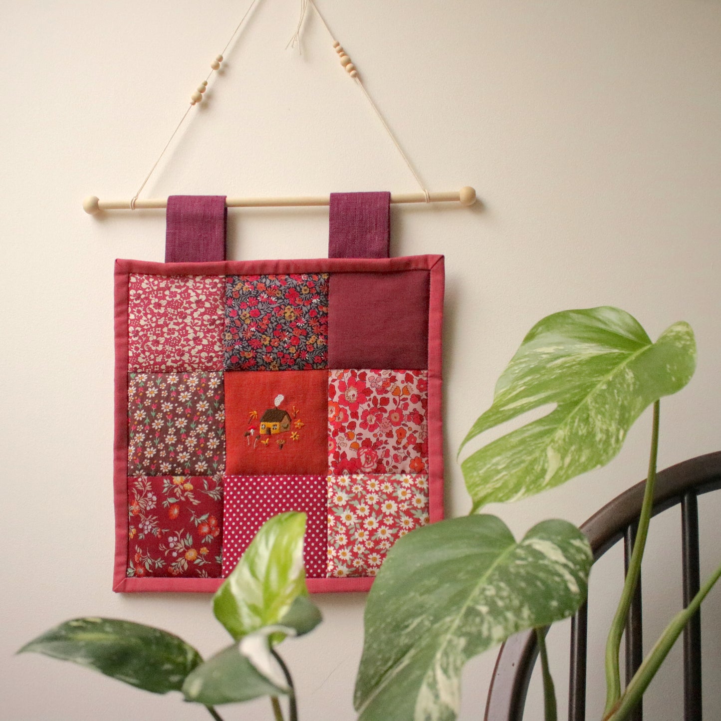 Patchwork Wall Hanging "Autumn Sage"