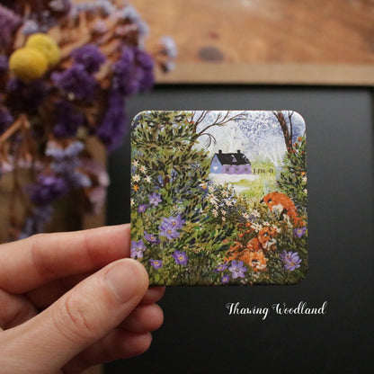 Illustrated Spring Fridge Magnet