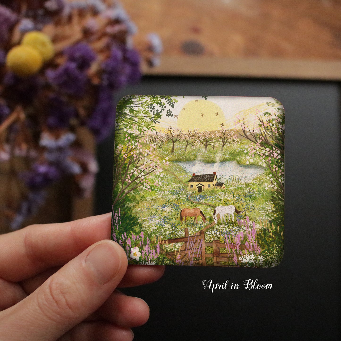 Illustrated Spring Fridge Magnet