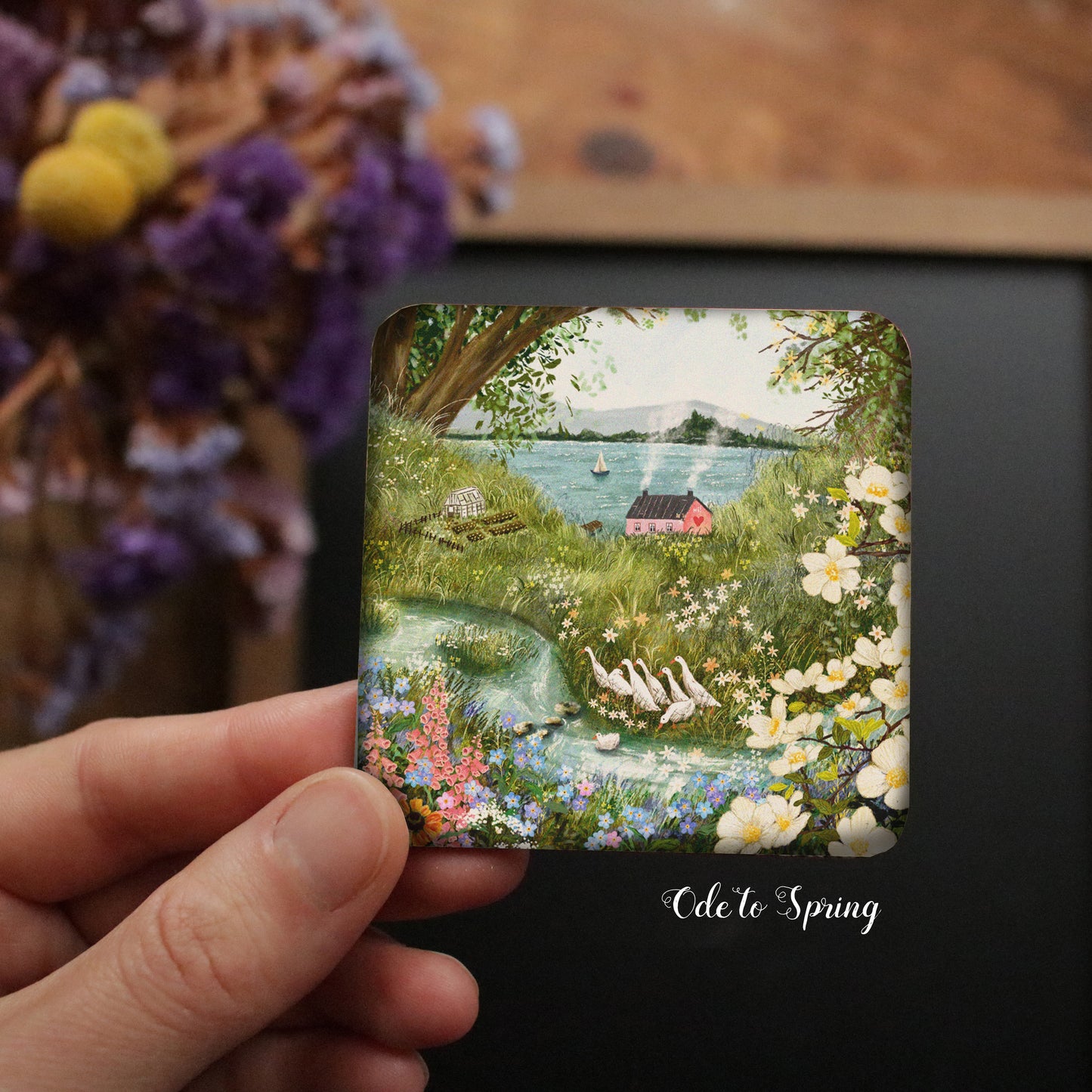 Illustrated Spring Fridge Magnet