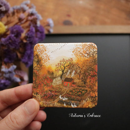 Illustrated Autumn Fridge Magnet