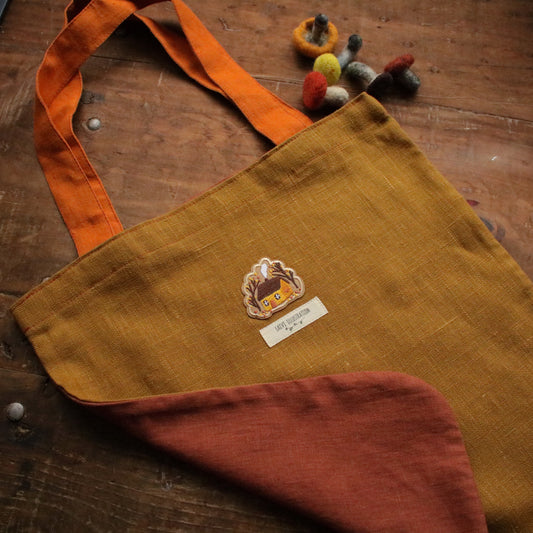 Handmade Linen Tote Bag