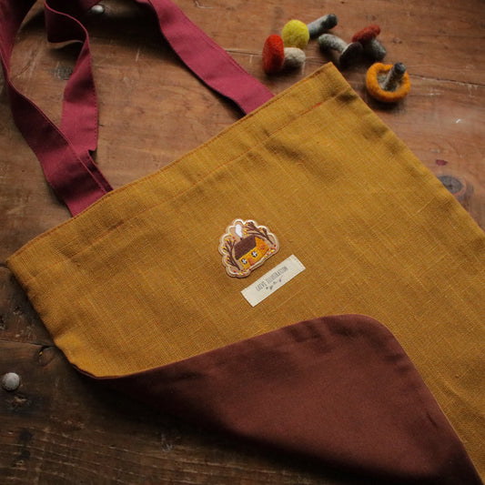 Handmade Linen Tote Bag