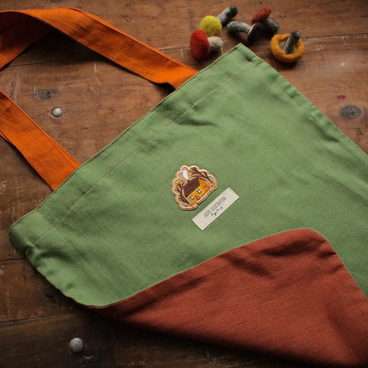 Handmade Linen Tote Bag