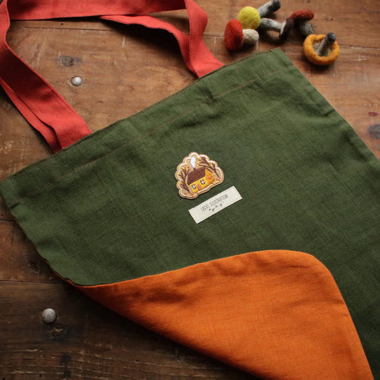 Handmade Linen Tote Bag