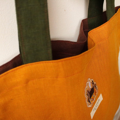 Handmade Linen Tote Bag