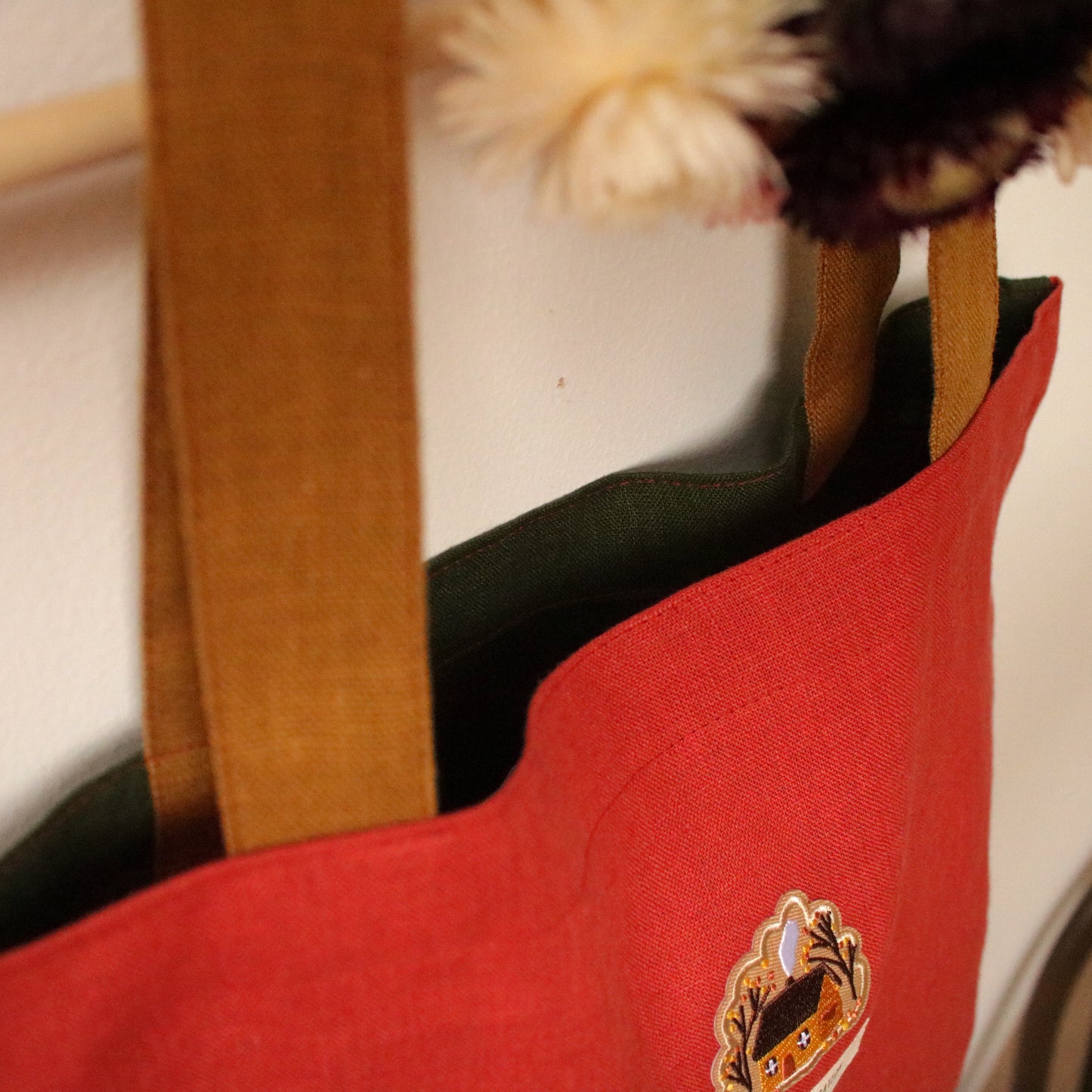 Handmade Linen Tote Bag