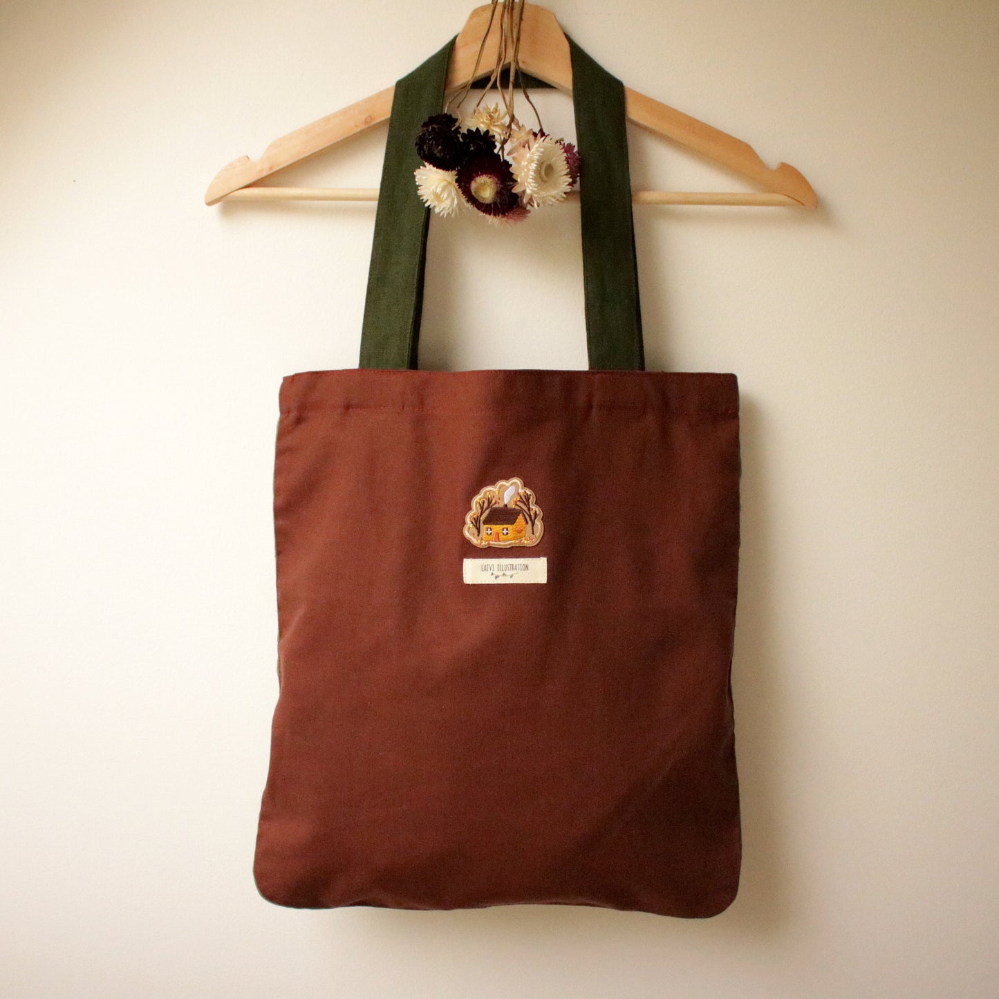 Handmade Linen Tote Bag