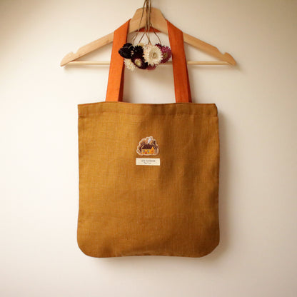Handmade Linen Tote Bag