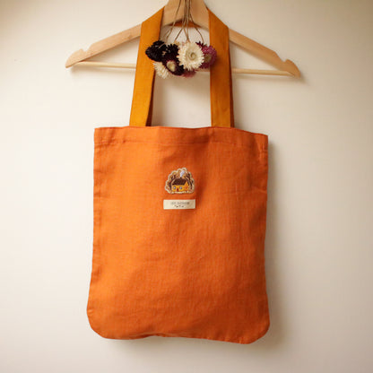 Handmade Linen Tote Bag