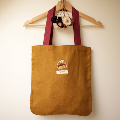 Handmade Linen Tote Bag