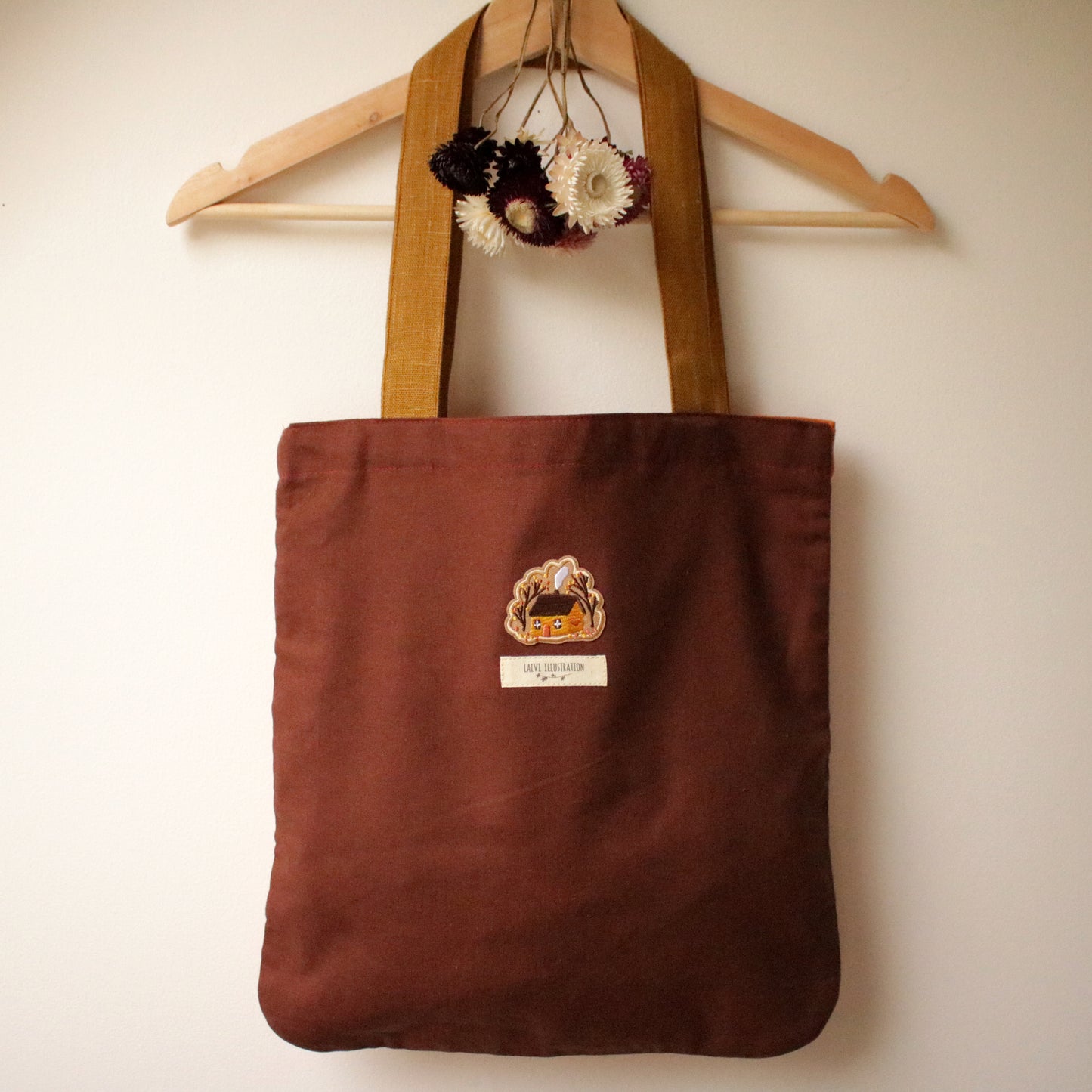 Handmade Linen Tote Bag