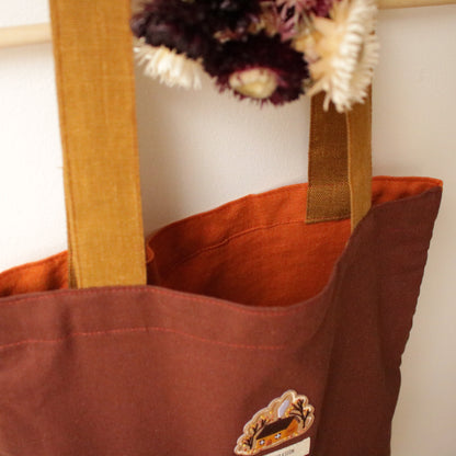 Handmade Linen Tote Bag