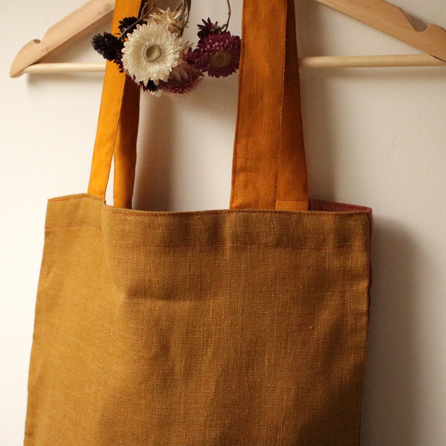 Handmade Linen Tote Bag