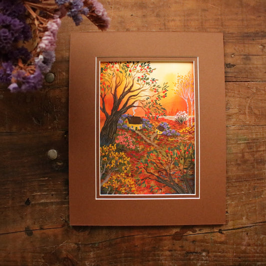 Original painting "Autumn Garden"