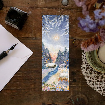 Set of 4 bookmarks "Seasons in my Garden"