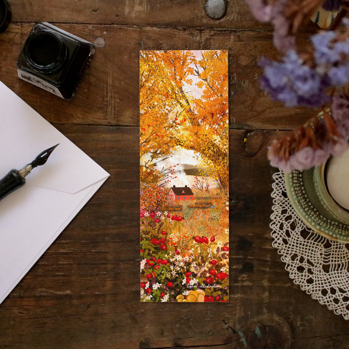 Set of 4 bookmarks "My Favourite Autumn"
